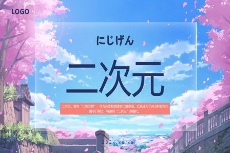 二次元介紹PPT動(dòng)态模闆
