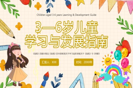 3-6歲兒童學(xué)習與髮(fa)展(zhan)指南(nan)解讀ppt課件