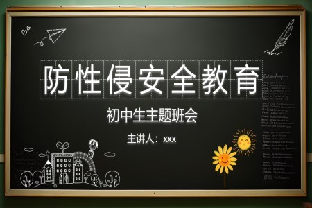 初中(zhong)生(sheng)預防性侵主(zhu)題班會PPT