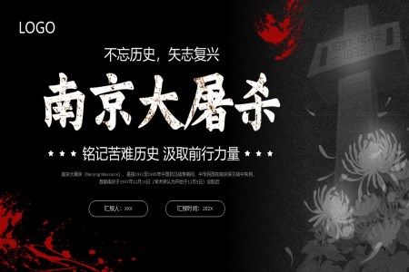 南(nan)京大(da)屠殺公(gōng)傢(jia)公(gōng)祭日(ri)PPT模闆