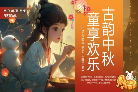 幼兒園中(zhong)秋節(jie)PPT主(zhu)題班會教育