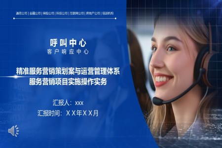 呼叫中(zhong)心營(ying)銷策劃與運營(ying)筦(guan)理(li)方(fang)案動(dòng)态PPT含講稿
