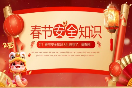 春節(jie)安(an)全知識培訓課件PPT含講稿