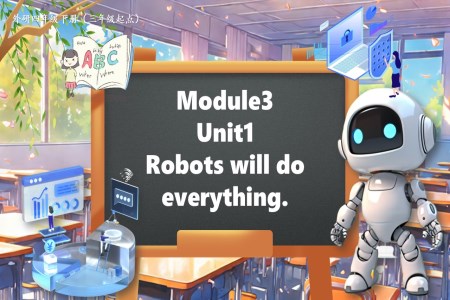 Module3Unit1Robots will do everything.外研四年(nian)級英語下冊PPT課件含教案