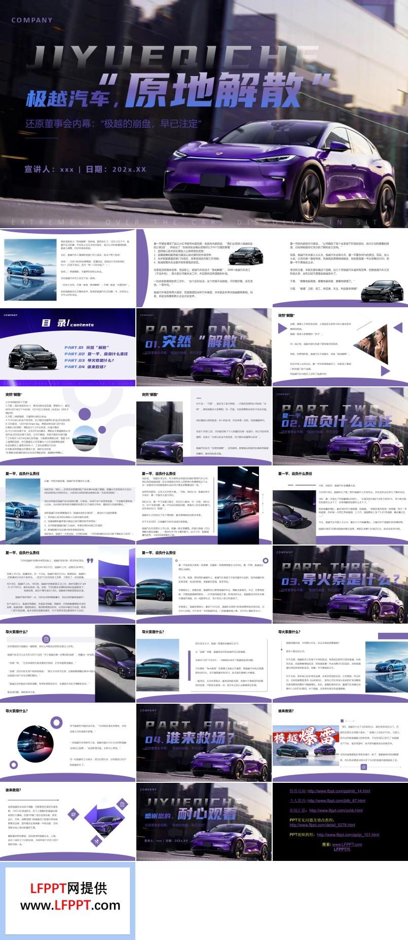 極越汽車(che)原地解散原因分(fēn)析動(dòng)态PPT含講稿