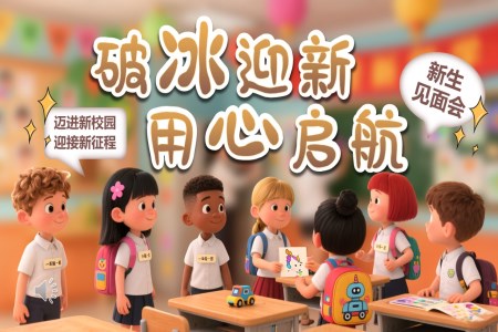 一(yi)年(nian)級新(xin)生(sheng)見面會歡迎新(xin)同學(xué)主(zhu)題班會PPT含講稿