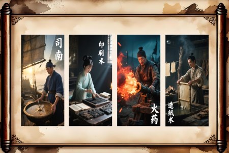 四大(da)髮(fa)明圖片展(zhan)示平滑動(dòng)畫PPT【特效動(dòng)畫】