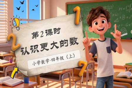 第一(yi)單(dan)元第2課時認識更大(da)的(de)數(shu)北師大(da)數(shu)學(xué)四年(nian)級上冊PPT課件含教案