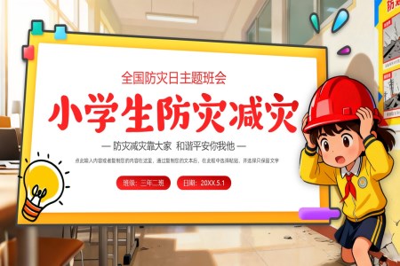 小(xiǎo)學(xué)生(sheng)防災減災主(zhu)題班會PPT含講稿之(zhi)防災減災日(ri)ppt模闆