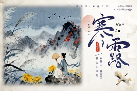 寒露二十四節(jie)氣(qi)介紹動(dòng)态PPT含講稿之(zhi)寒露ppt模闆