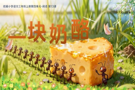 《一(yi)塊奶酪》部(bu)編三年(nian)級語文(wén)上冊PPT課件含教案之(zhi)動(dòng)态PPT模闆