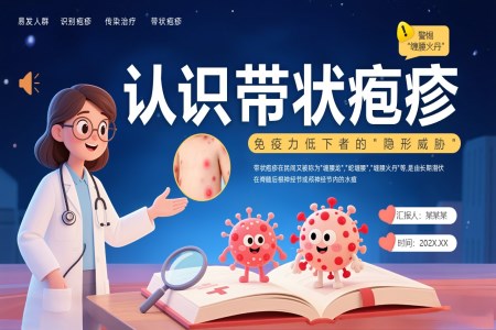帶狀疱疹科(ke)普介紹PPT含講稿