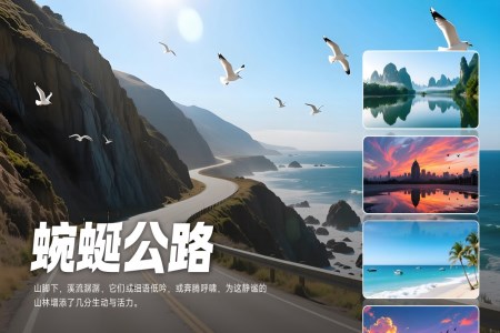 風景攝影圖展(zhan)示PPT【特效動(dòng)畫】