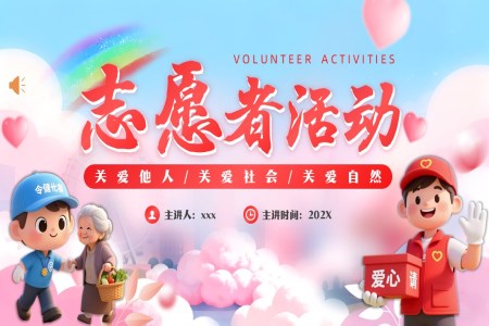 志(zhì)願者活動(dòng)動(dòng)态PPT含講稿之(zhi)動(dòng)态PPT模闆