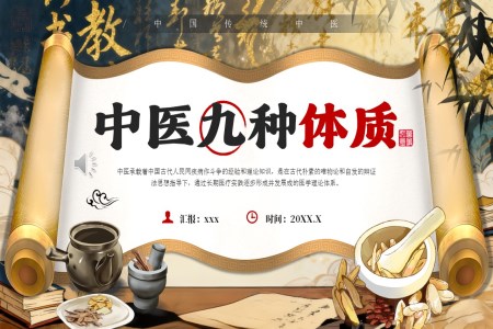 中(zhong)醫(yī)九種體(ti)質(zhi)介紹PPT含講稿
