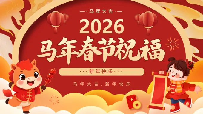 2026年(nian)春節(jie)祝福動(dòng)态PPT含講稿