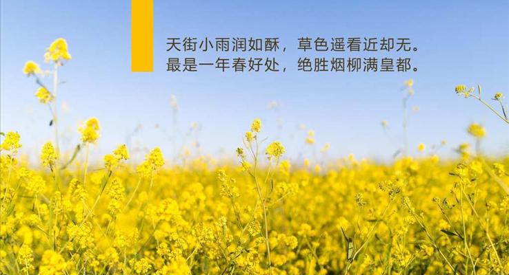 小(xiǎo)清(qing)新(xin)春暖花(huā)開踏青遊記PPT相冊模闆