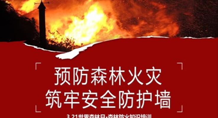 森林防火課件PPT世界森林日(ri)