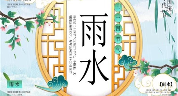 雨水介紹ppt之(zhi)雨水ppt模闆