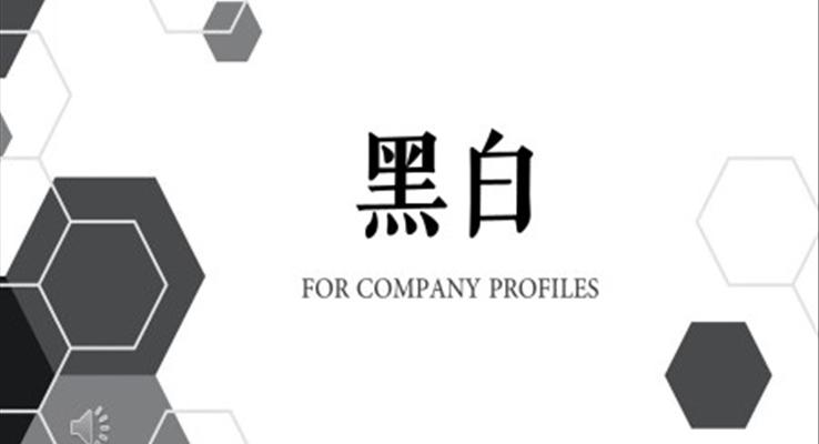 簡約黑白風格公(gōng)司介紹PPT動(dòng)态模闆